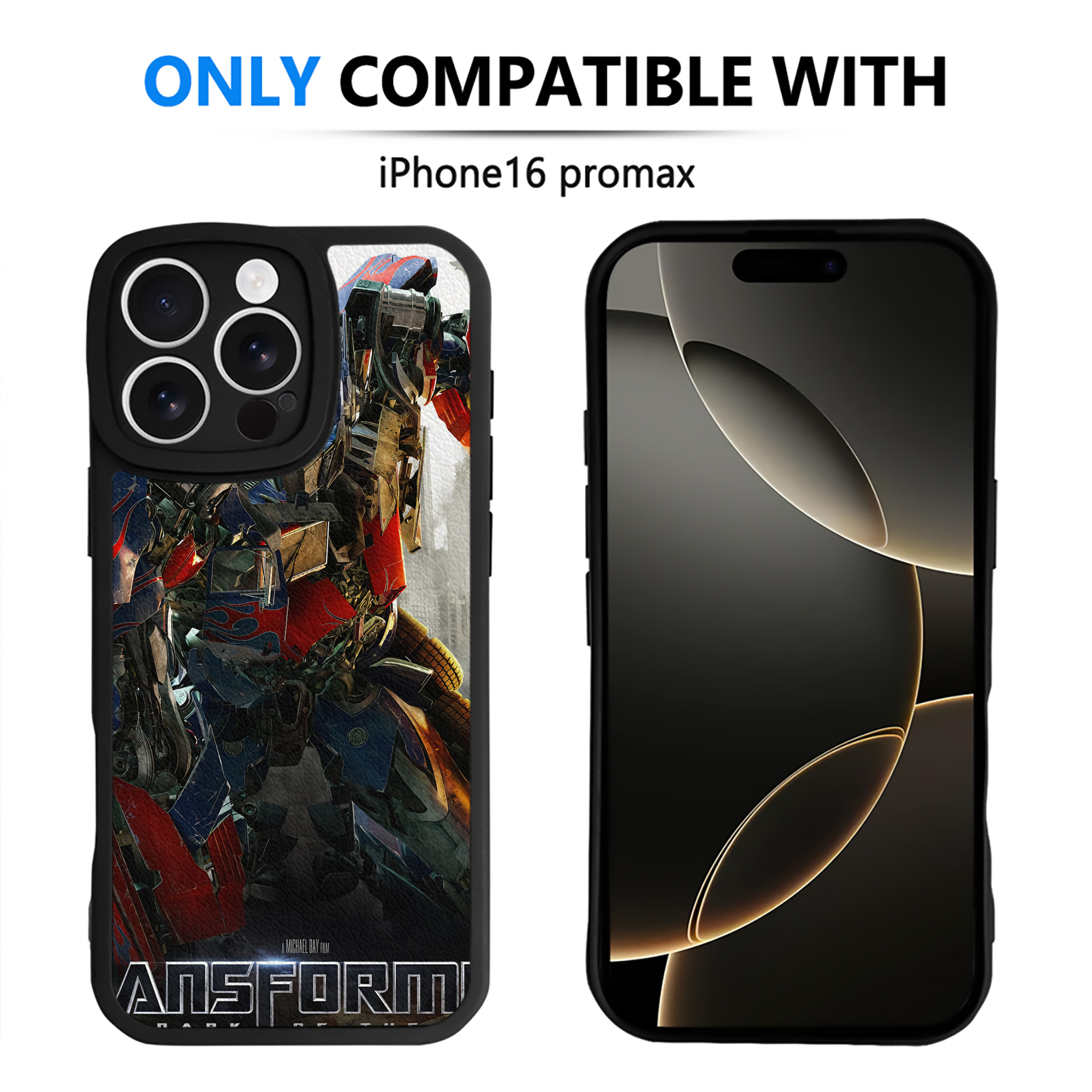 （画像用） Transformers トランスフォーマー 【iPhone 16シリーズ対応】シリコンスマホケース（レザー調） 材質：シリコン